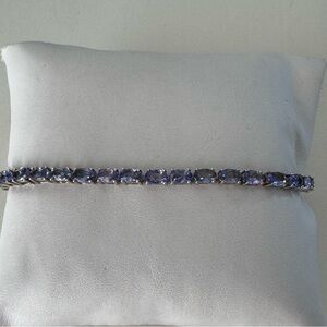 925 Tanzanite Tennis Bracelet